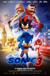 Poster for the movie "Sonic the Hedgehog 3"